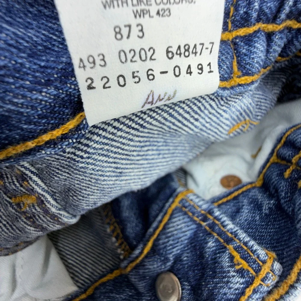Vintage 90s Levis 550 Relaxed Fit Denim Shorts Toddler Size 2T Blue NWT NOS Y2K